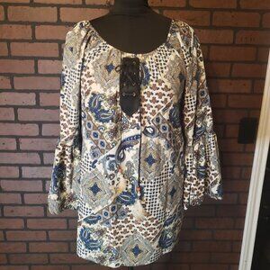 EMMA Rosa Paisley Print Shift Dress